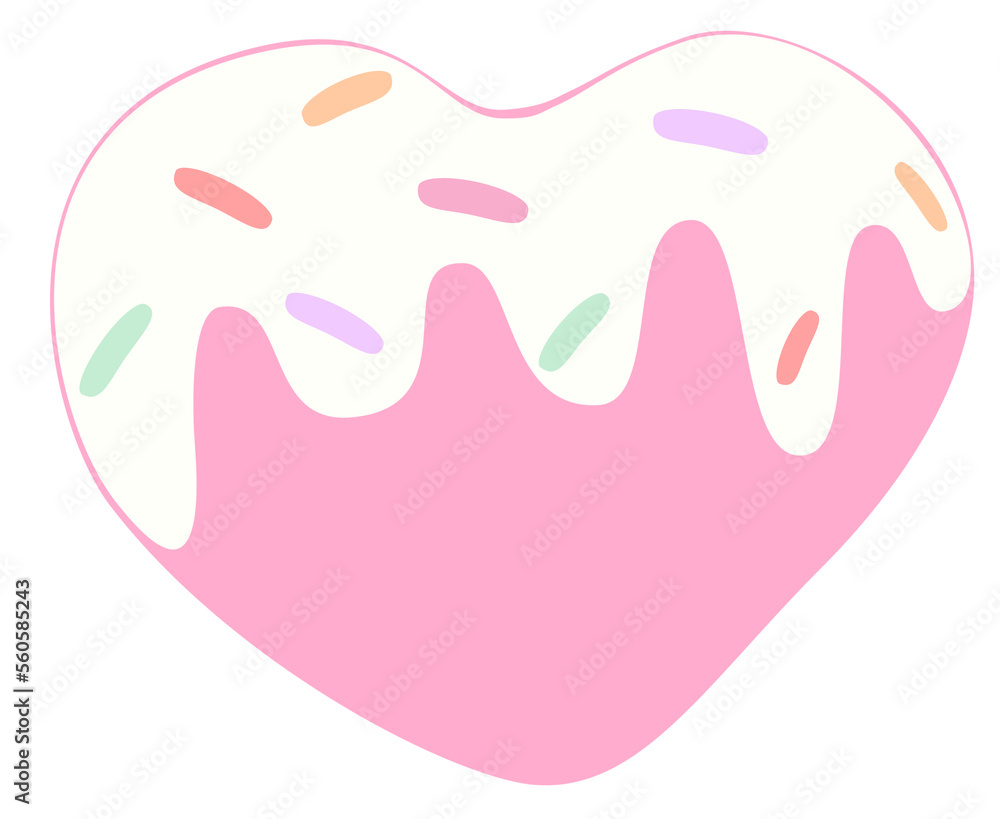 Sweet heart candy vector for card design Sweet heart candy vector for card design