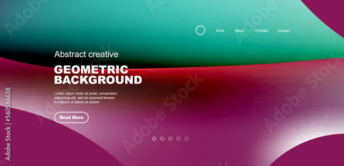 Liquid colors with flowing round shapes abstract background. Vector illustration for wallpaper, banner, background, leaflet, catalog, cover, flyer