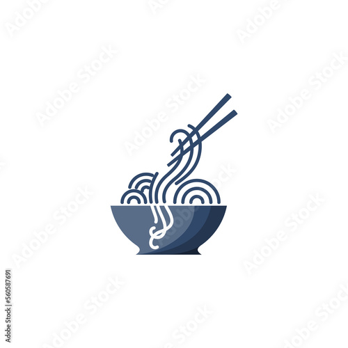 Very simple noodle food logo, logo ready to use