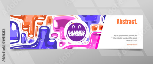 Abstract Cave Concept Banner Design