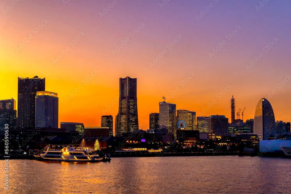 Obraz premium 横浜トワイライト Dec.2022 みなとみらい