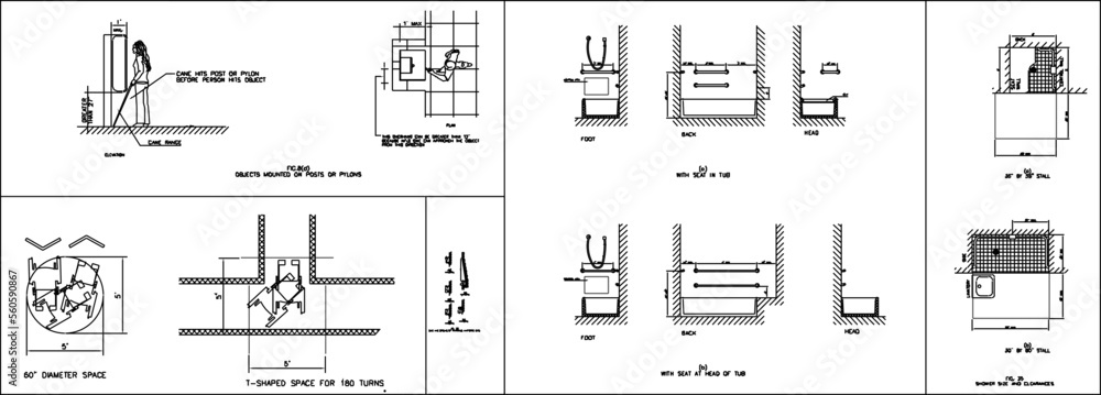 sketch vector illustration of design standard for people with disabilities sketch vector illustration of design standard for people with disabilities