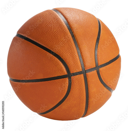 New orange basketball ball isolated on white With png files.