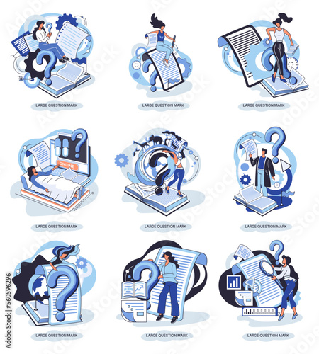 Ladge question mark metaphor. Problem and solution concept, question mark. Ask questions and receive answers. Online support center. Solving complex issues, why sign forum. FAQ frequently asked help