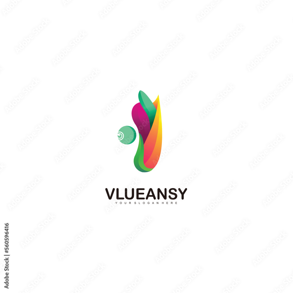butterfly with sun logo template illustration design