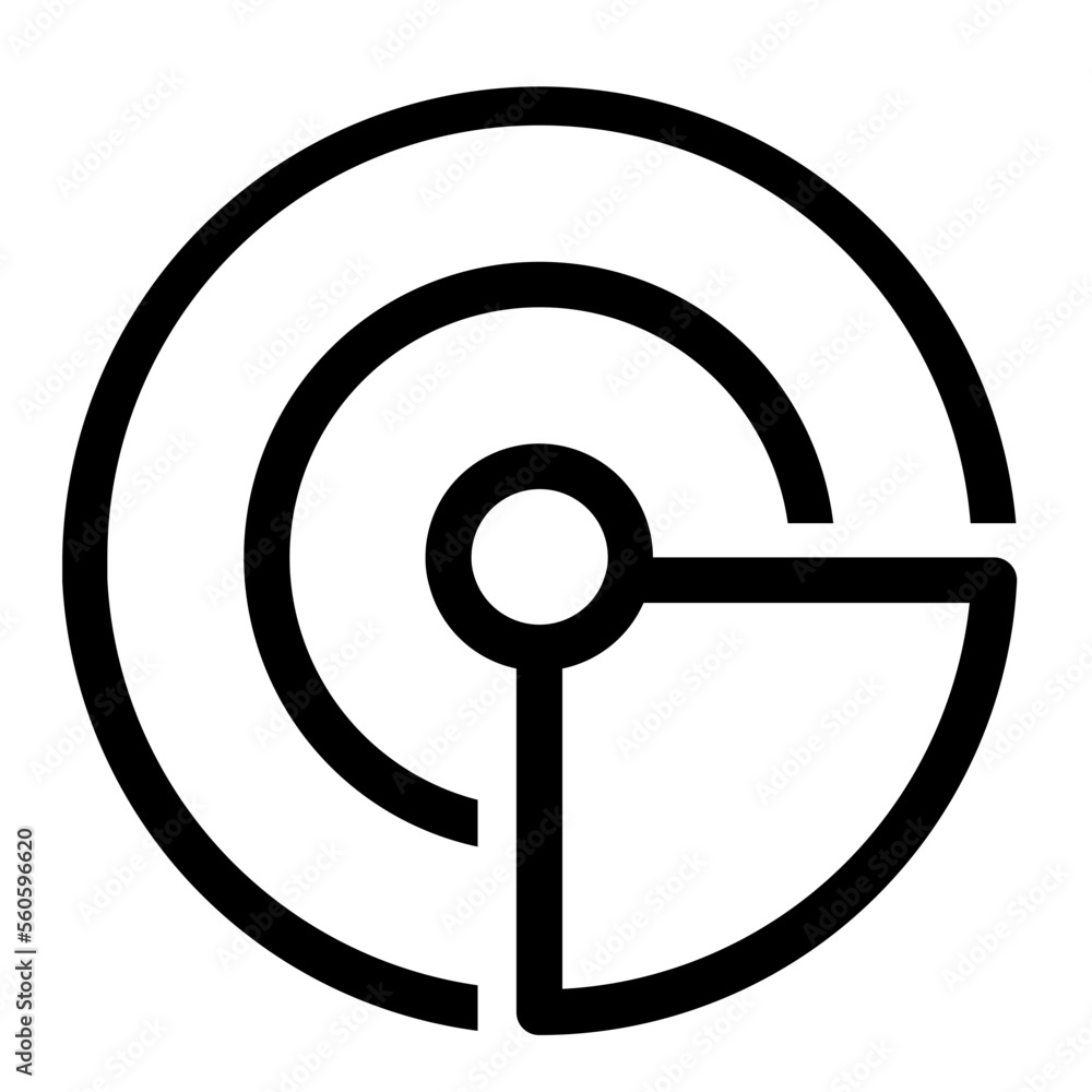 Radar line icon Radar line icon
