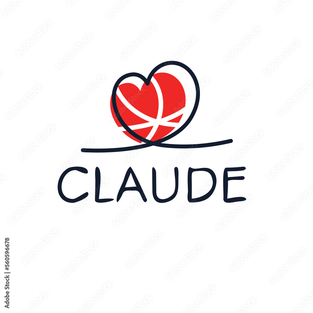 Creative (Claude) name, Vector illustration.
