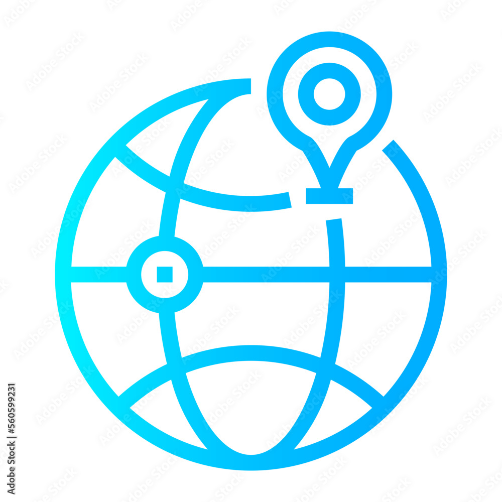 Location gradient icon Location gradient icon