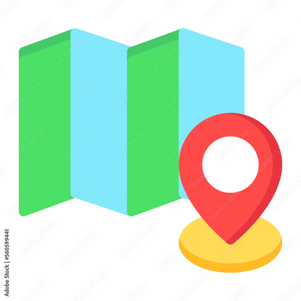 Map Location flat icon Map Location flat icon