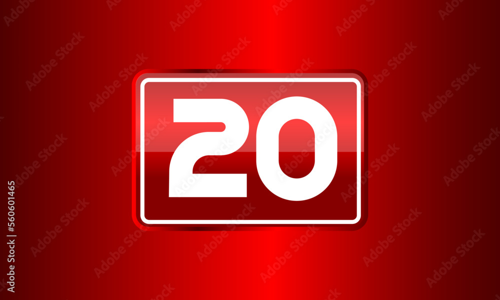 Number Red Elegant Tech Logo Number Red Elegant Tech Logo