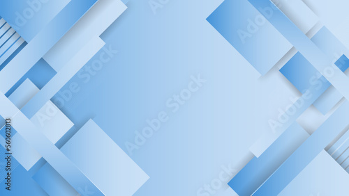 Abstract blue diagonal overlap background. Vector Illustration