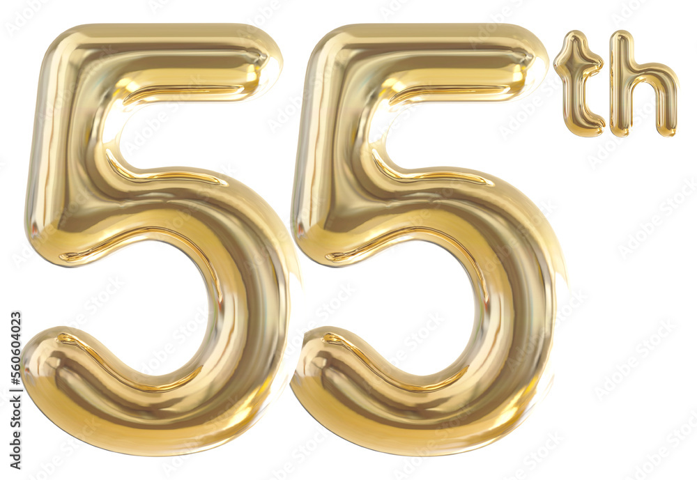 55th anniversary numbers gold celebrate with generative AI 55th anniversary numbers gold celebrate with generative AI