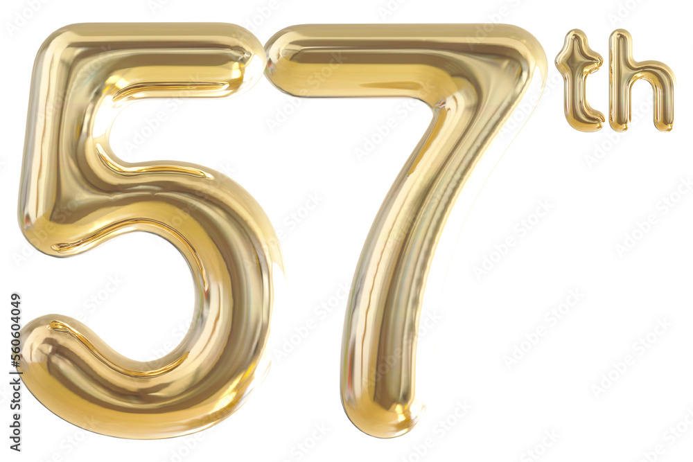 57th anniversary numbers gold celebrate with generative AI 57th anniversary numbers gold celebrate with generative AI