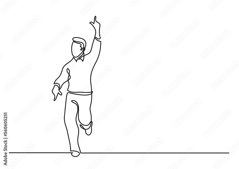 continuous line drawing happy running man - PNG image with transparent background continuous line drawing happy running man - PNG image with transparent background