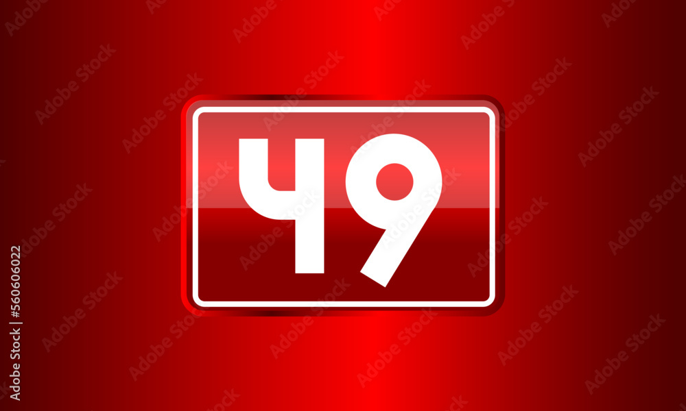 Number Red Elegant Tech Logo Number Red Elegant Tech Logo