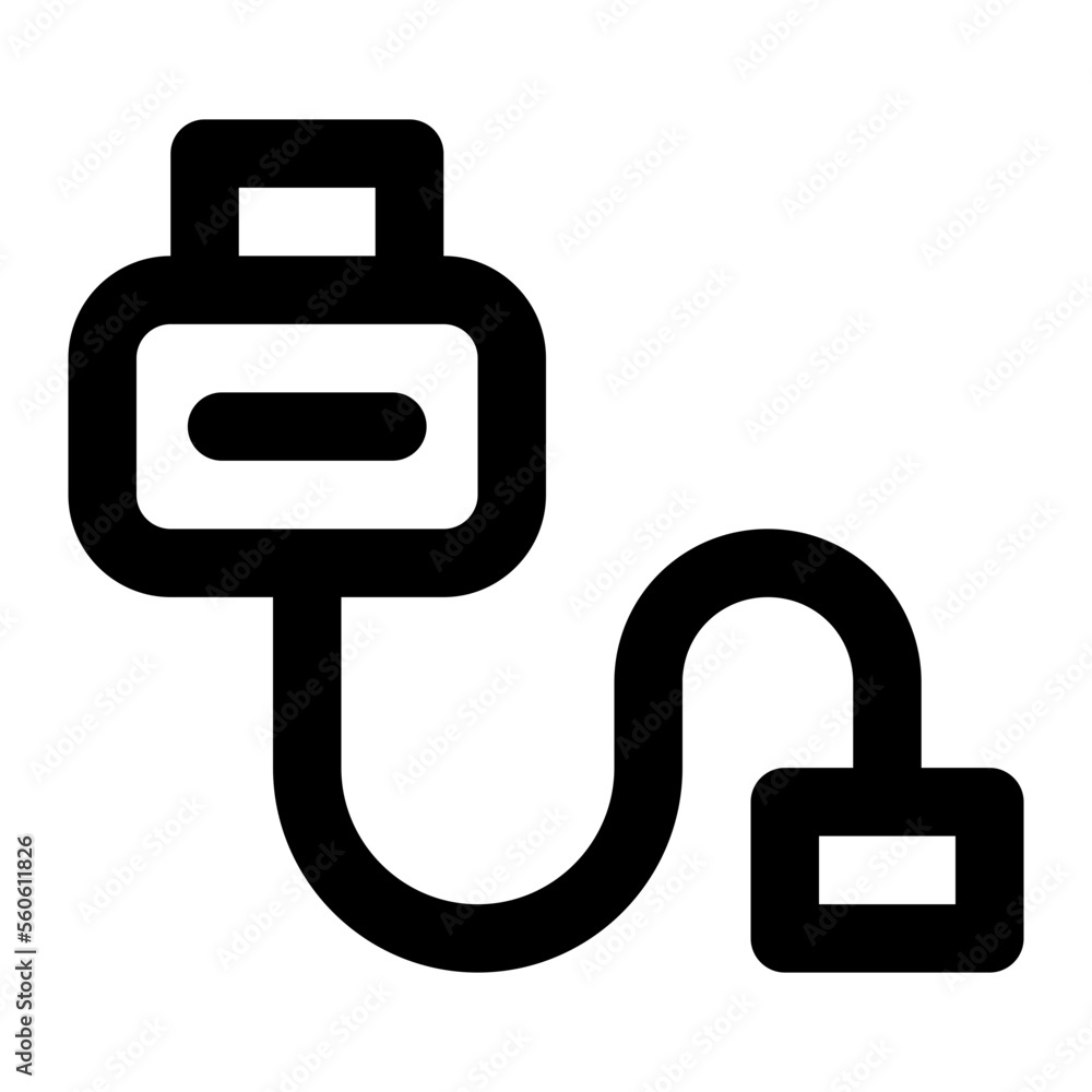 Usb line icon Usb line icon