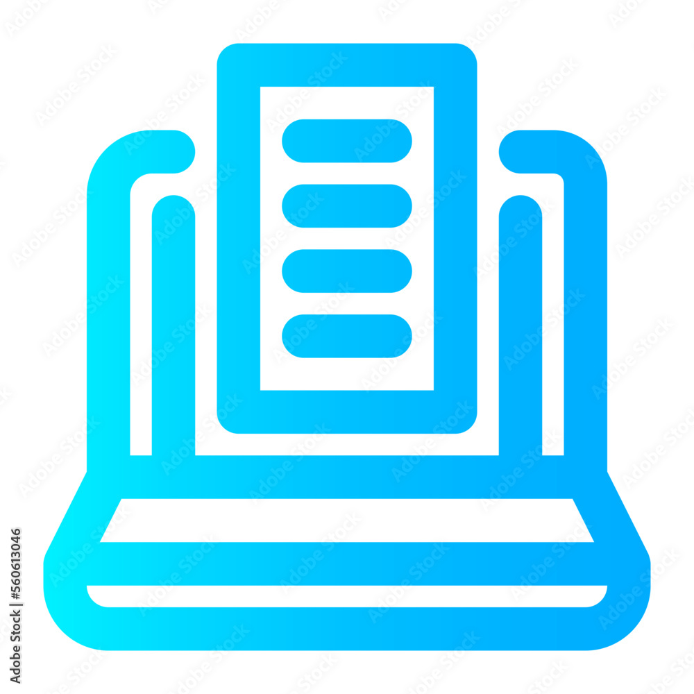 Laptop gradient icon Laptop gradient icon