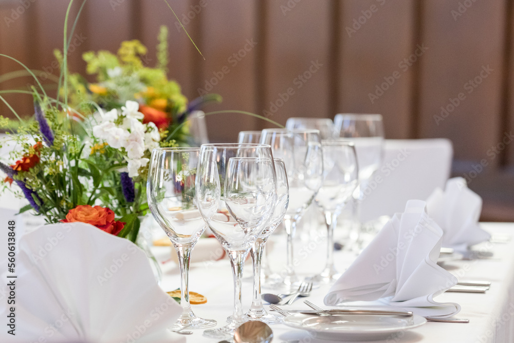 table setting for a dinner
