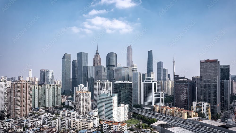 Aerospace Guangzhou Urban Architecture Landscape Skyline