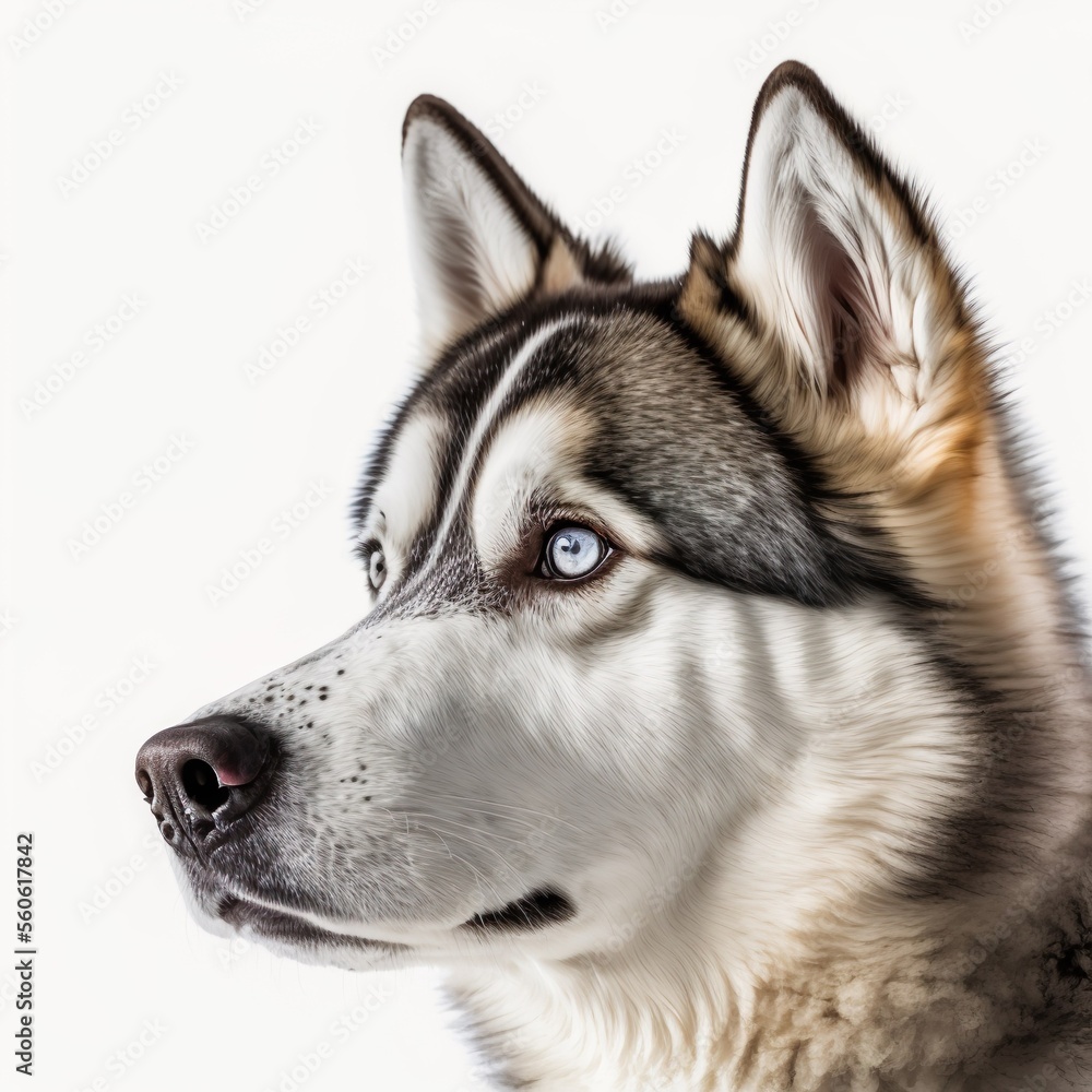 generative ai Siberian husky dog