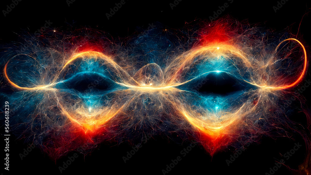 A Mysterious, Futurist, Majestic, Strange Entanglement Nuclear Fusion Quantum Phenomenon, Generative AI A Mysterious, Futurist, Majestic, Strange Entanglement Nuclear Fusion Quantum Phenomenon, Generative AI