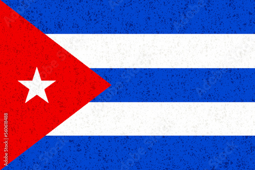 キューバ 国旗 水彩 背景