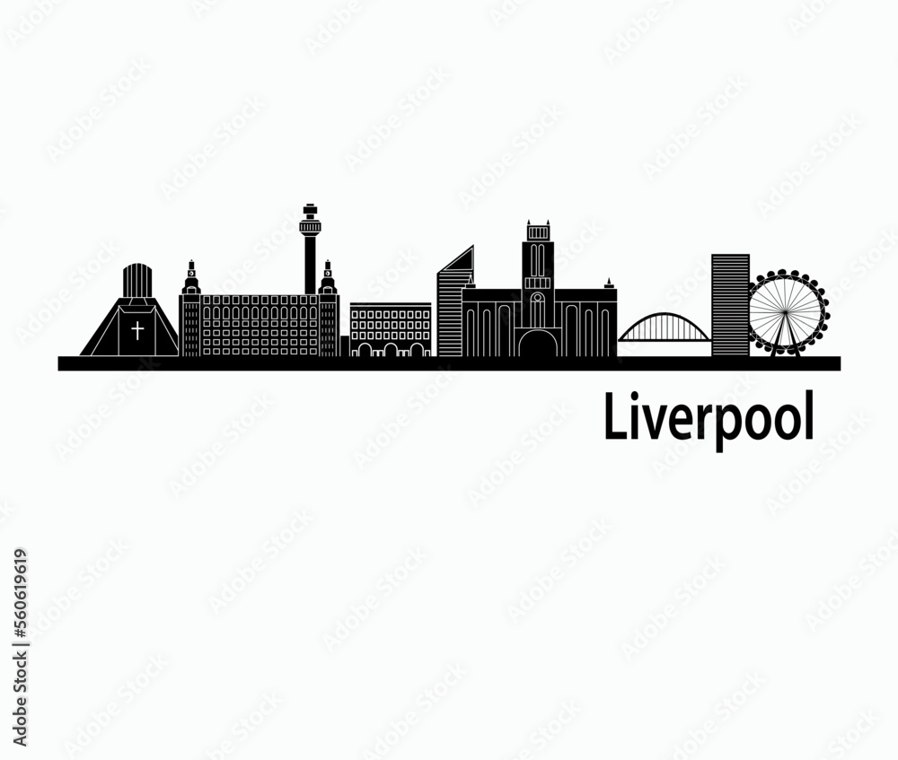 Liverpool city skyline
