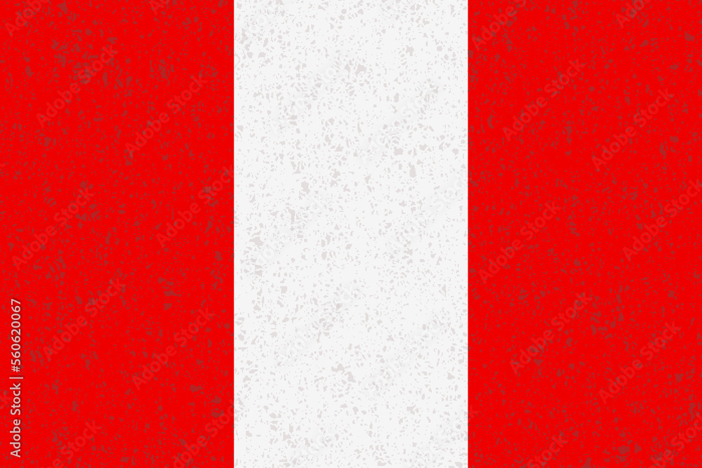 ペルー　国旗　水彩　背景