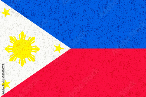フィリピン　国旗　水彩　背景