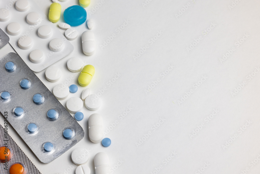 Capsules or tablets or pills isolated on white background. Capsules or tablets or pills isolated on white background.