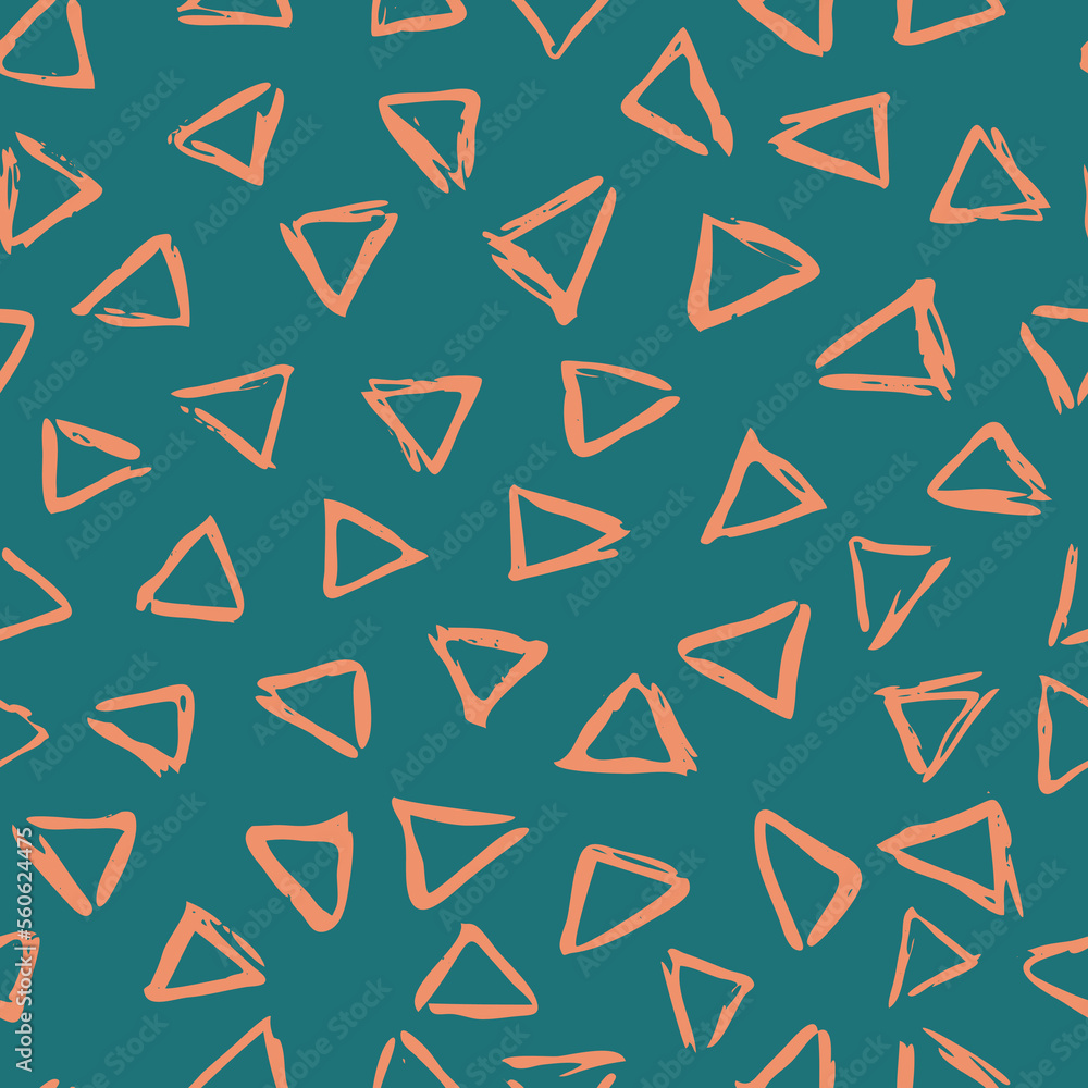 Vector Seamless Hand Drawn Scribble Pattern. Minimal Artistic Sketch Endless Print.