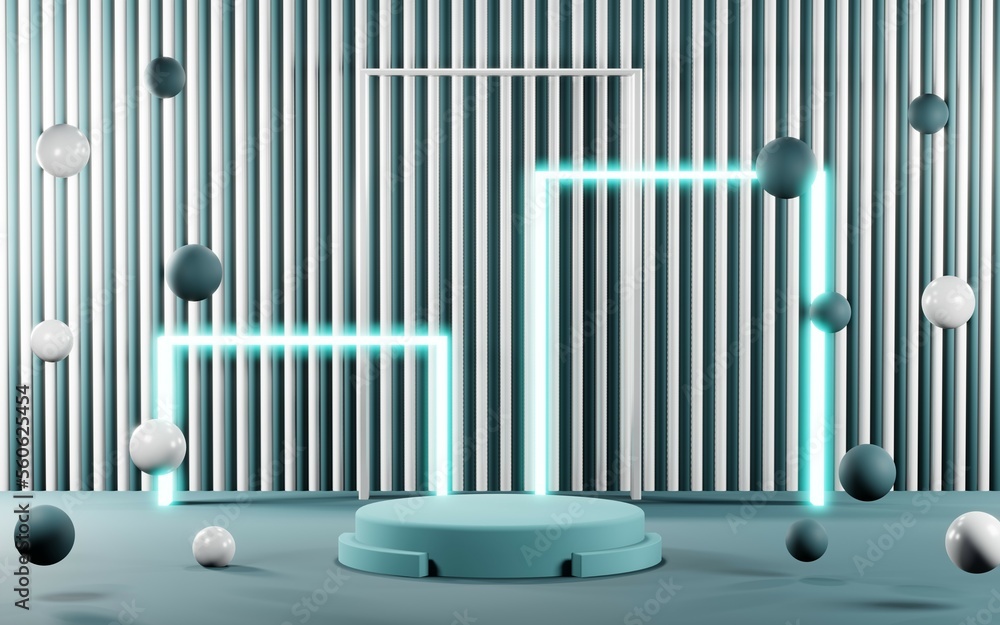 3D render of pastel podium background for show products. Blank podium in room for cosmetics or product type cream. 3D render of pastel podium background for show products. Blank podium in room for cosmetics or product type cream.
