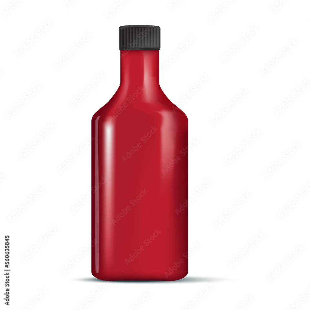 Image of sauce bottle on transparent background for design Image of sauce bottle on transparent background for design