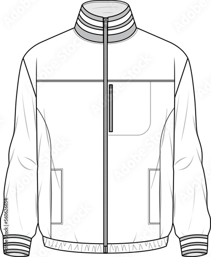 TRACK JACKET AND TOP FOR MEN AND BOYS WEAR VECTOR
