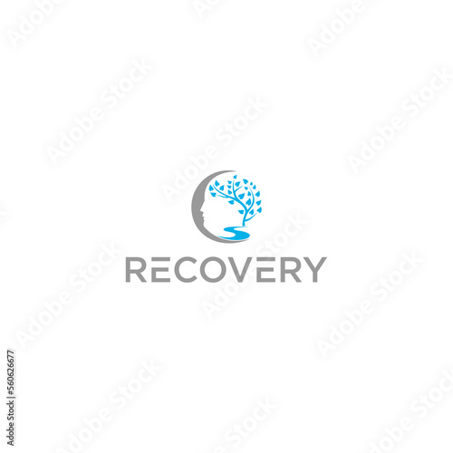 brain tree  for recovery logo vektor medical industry