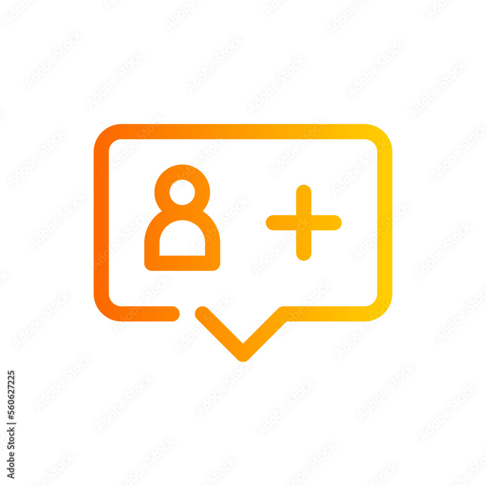 add friend gradient icon add friend gradient icon