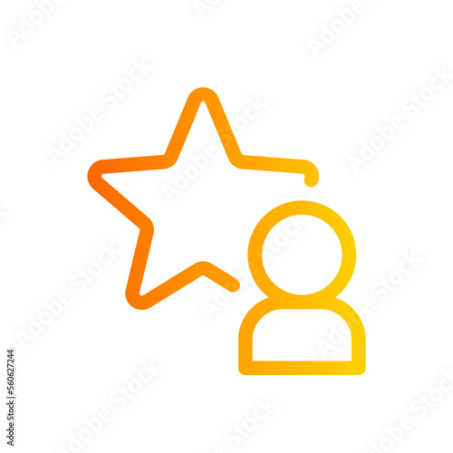 famous gradient icon
