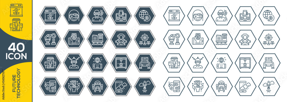 FUTURE TECHNOLOGY ICON SET DESIGN FUTURE TECHNOLOGY ICON SET DESIGN