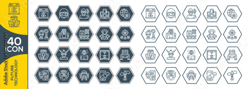 FUTURE TECHNOLOGY ICON SET DESIGN