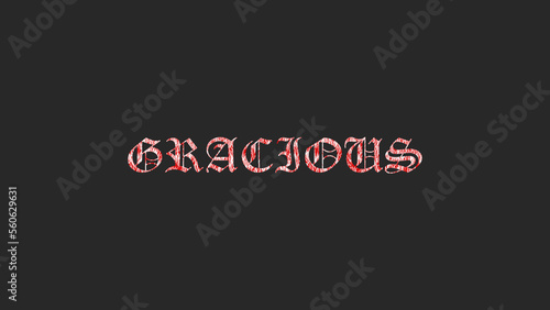Gracious text background