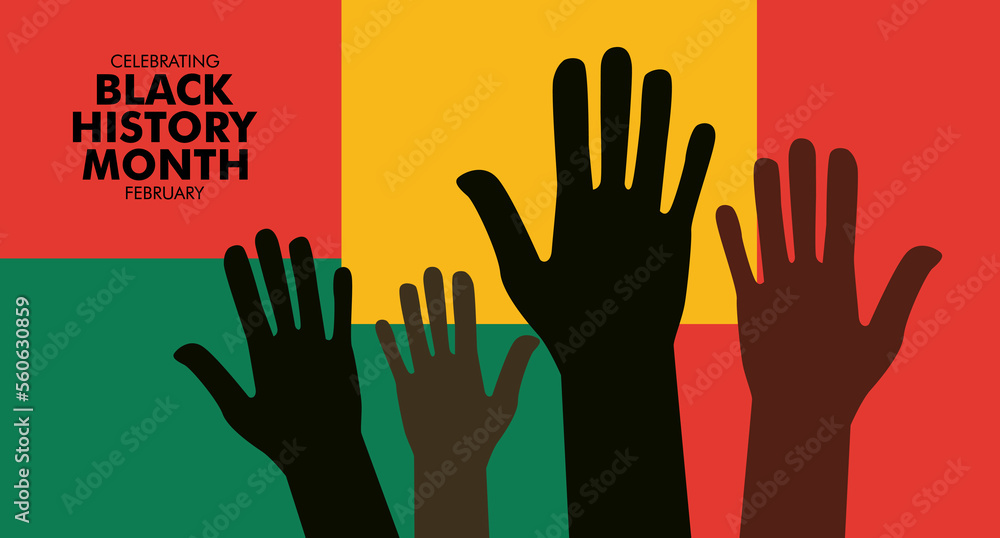 Obraz premium Black history month celebrate. vector illustration design graphic Black history month