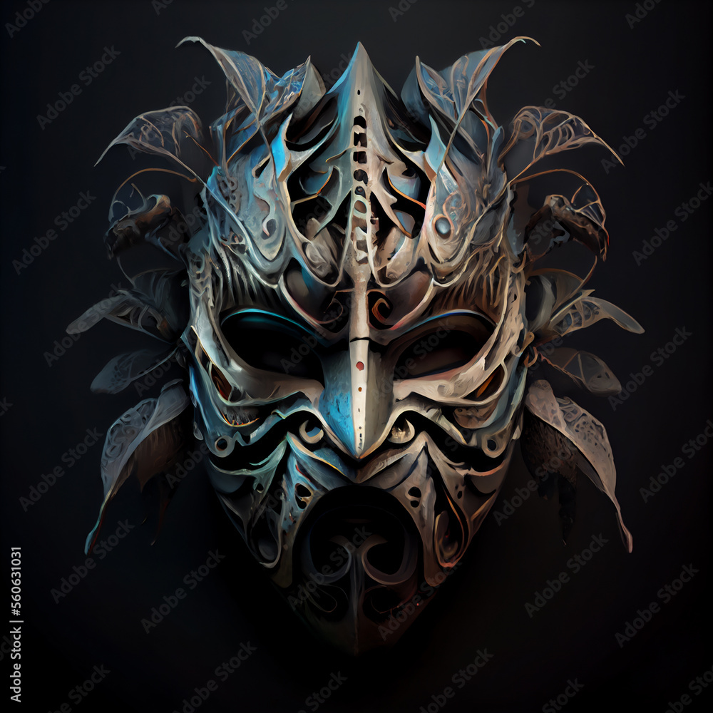 Bronze tonned scary mask Bronze tonned scary mask