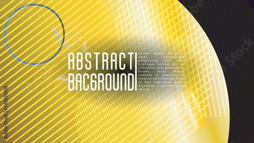 Vector Futuristic Background with Gradient Mesh Holographic Circles. Hipster Graphic Template Design with Lines, Dots, Round Shapes. Dynamic Style for your Business Brochure.