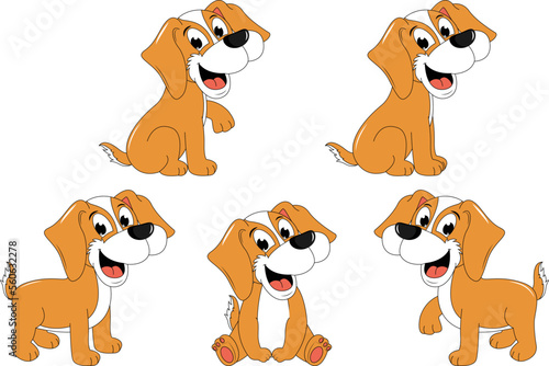 cute dog animal cartoon illustration