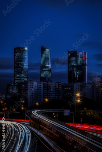Business center the four towers of Madrid photo