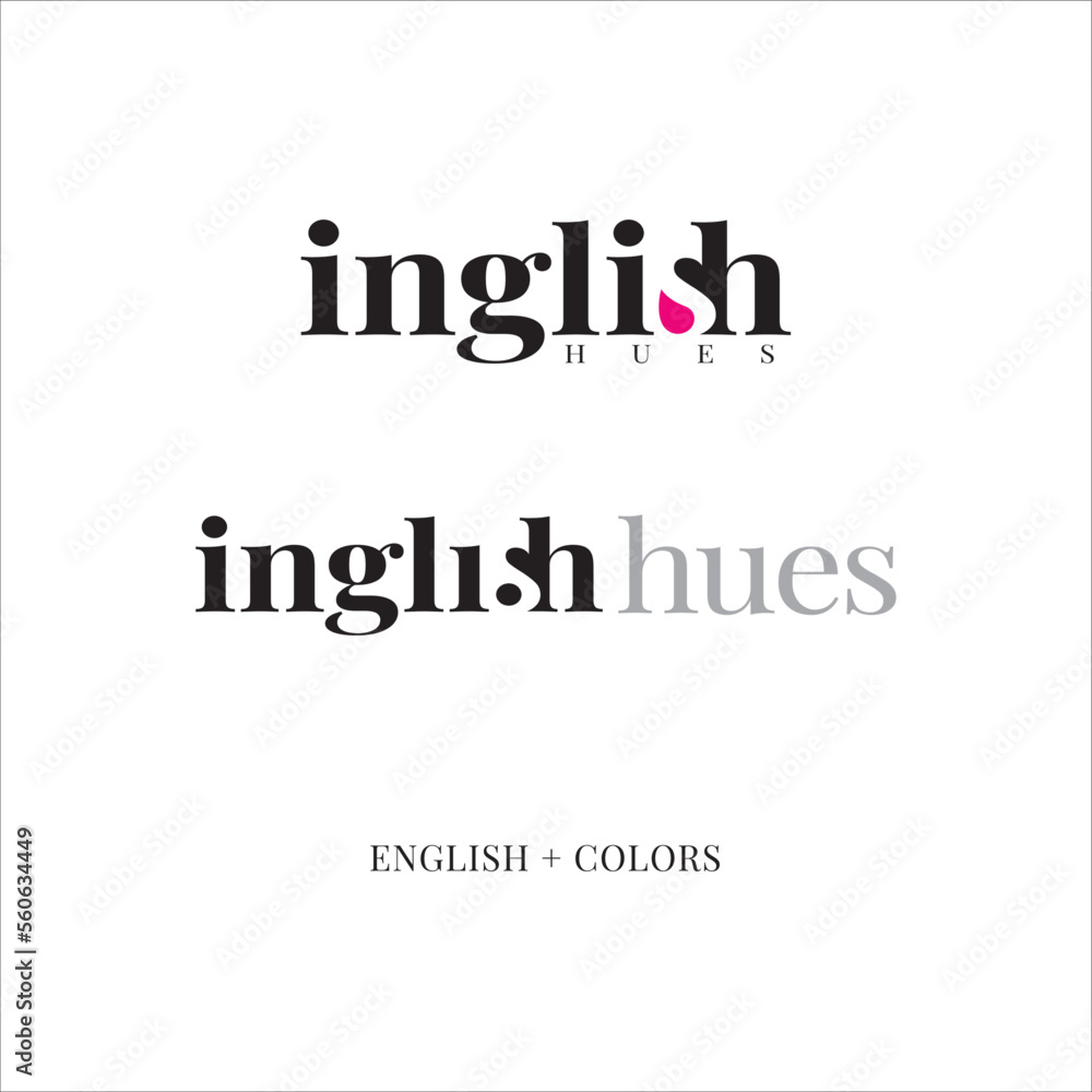 Typography logos, English mint Typography logos, English mint
