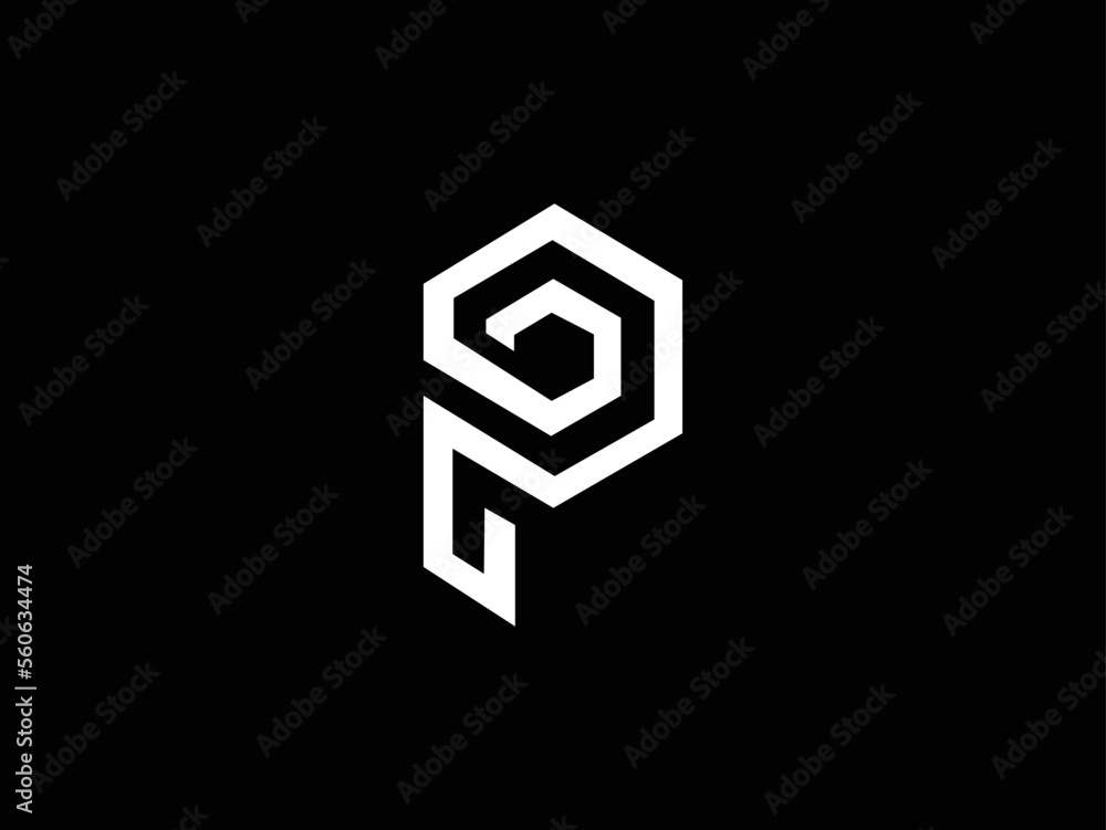 Creative Minimalist Letter P Logo Design , Minimal P Monogram Creative Minimalist Letter P Logo Design , Minimal P Monogram