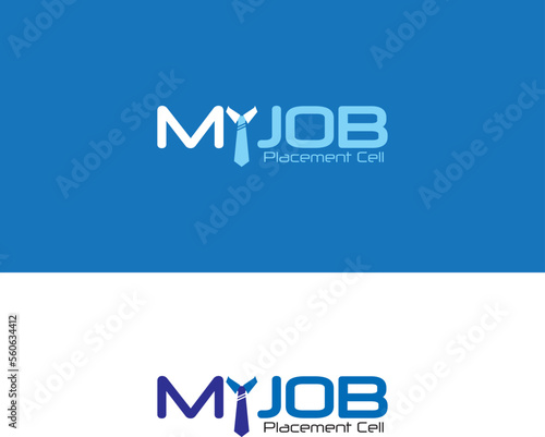 My job typography logo