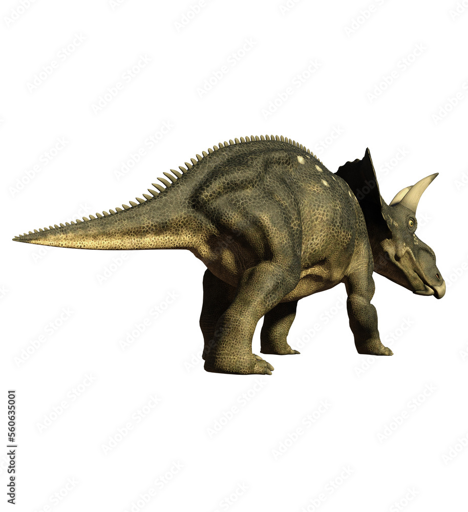 dinosaur diceratops 3d render