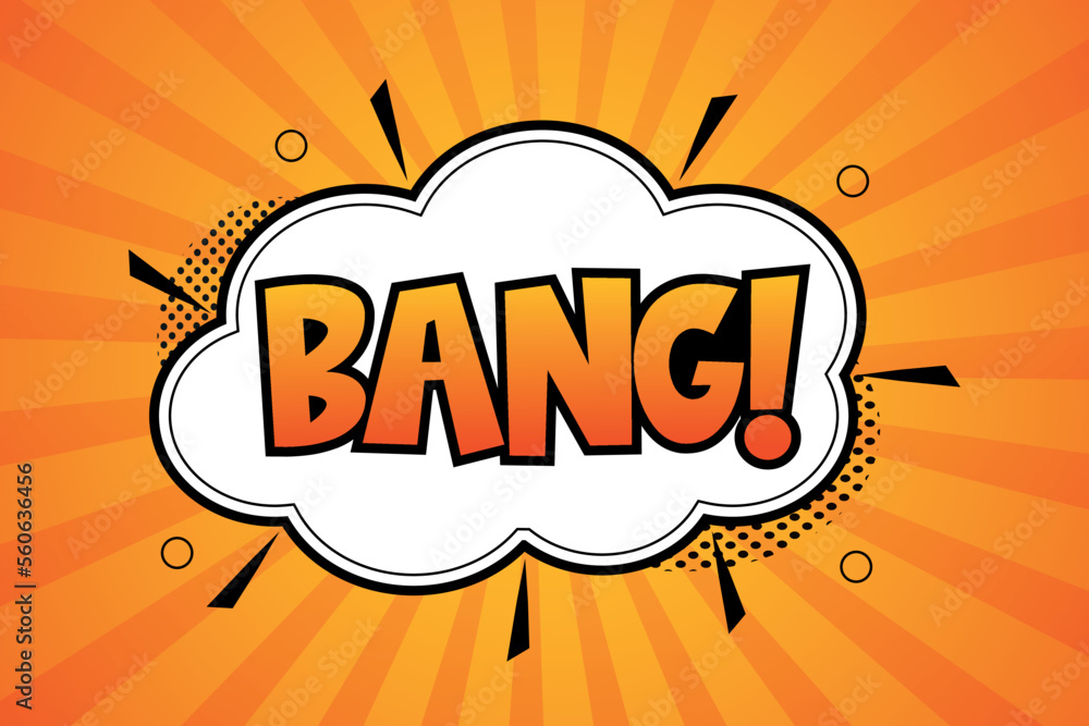 Vector word bang banner in comic style Vector word bang banner in comic style